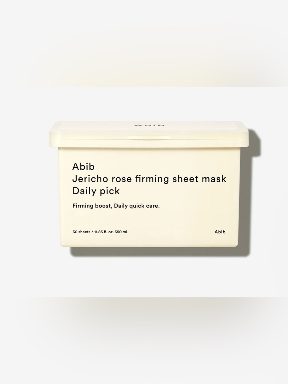 Abib Jericho Rose Firming Sheet Mask Daily Pick box containing 30 sheets